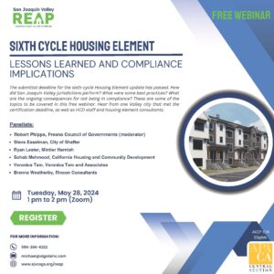 6th Cycle Housing Element webinar flyer